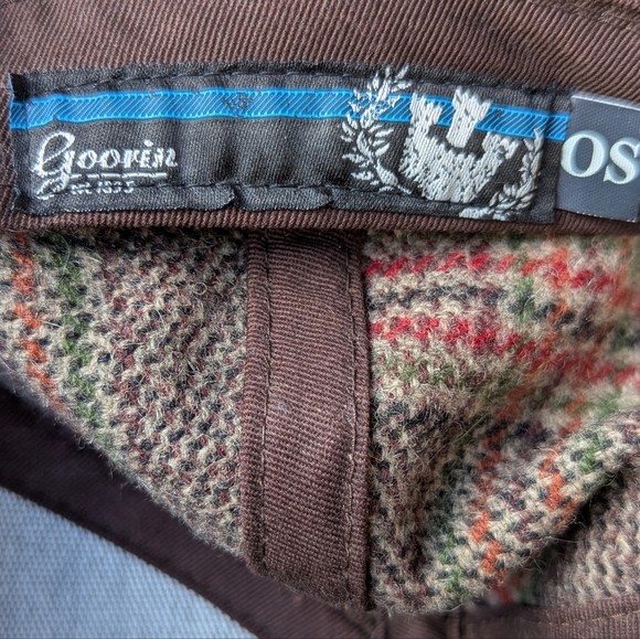 Goorin Bros Brown Wool Plaid Ball Cap Leather Band One Size - Picture 8 of 10